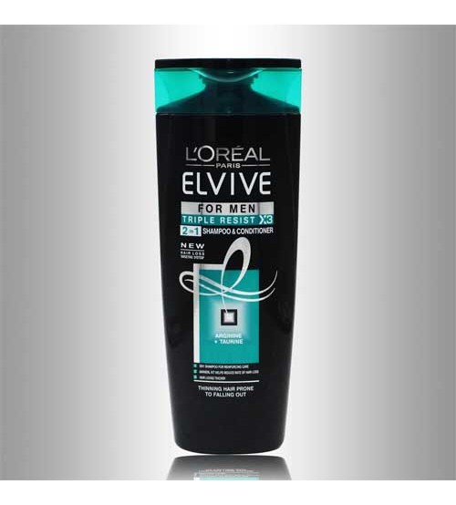 Loreal Paris Elvive Triple Resist 2-in-1 Shampoo and Conditioner for Men 400ml
